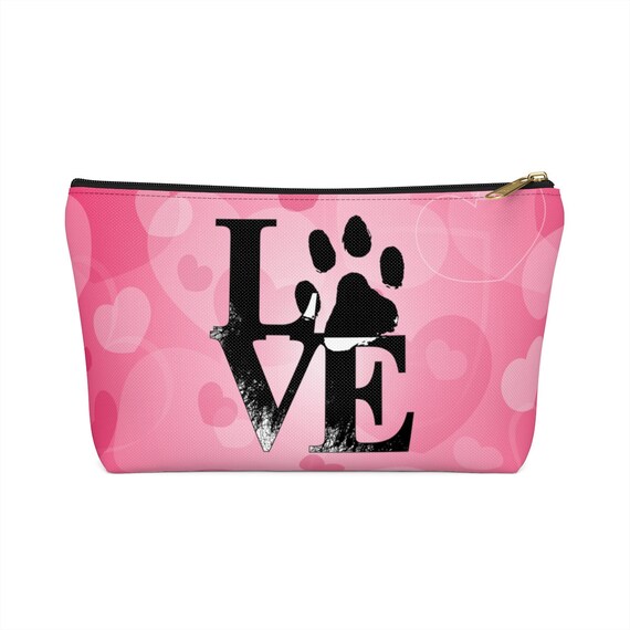 Makeup Bag Paw Print Toiletry Bag 