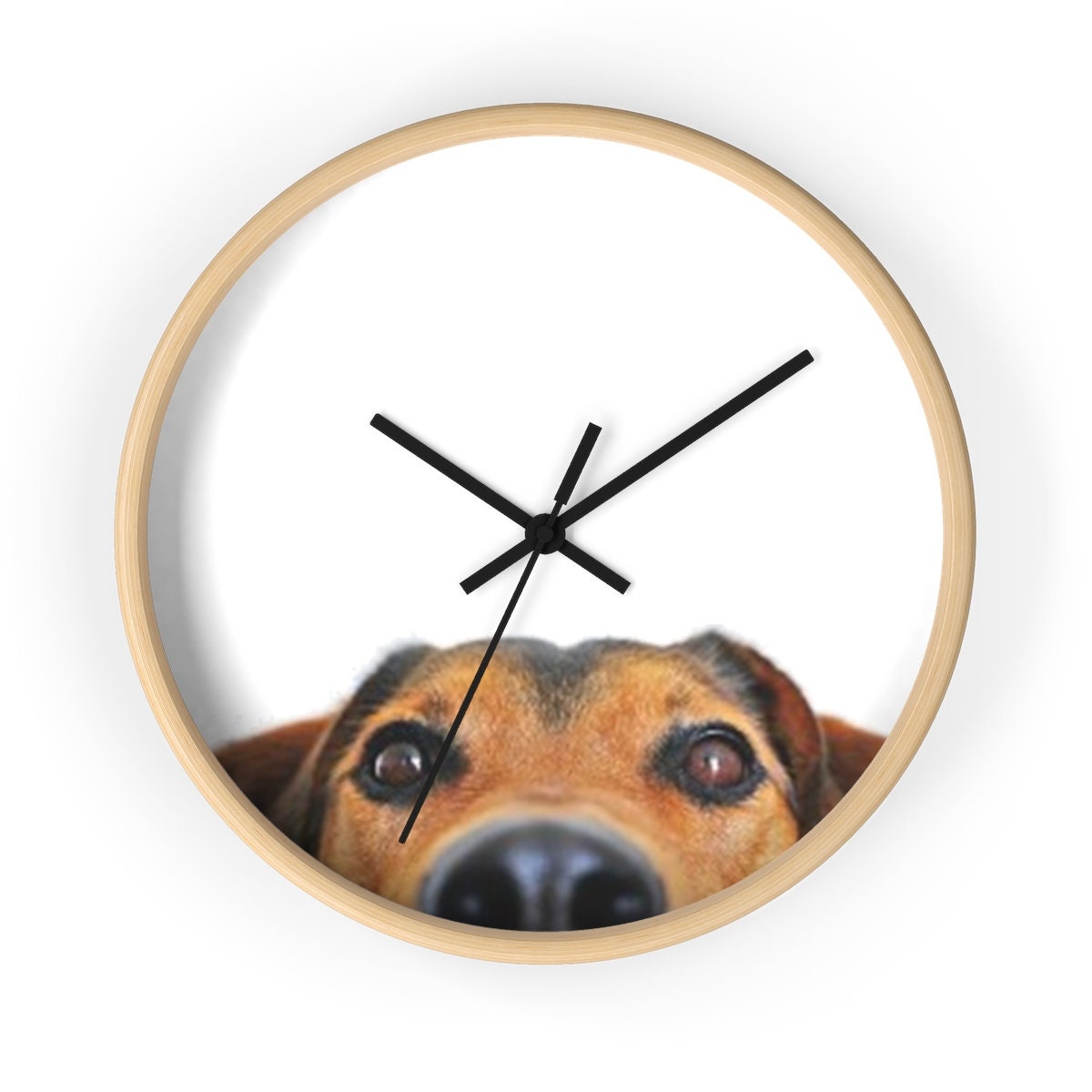 Funny Dog Clock Funny Dog Wall Clock Dog Wall Art Decor Dog Etsy