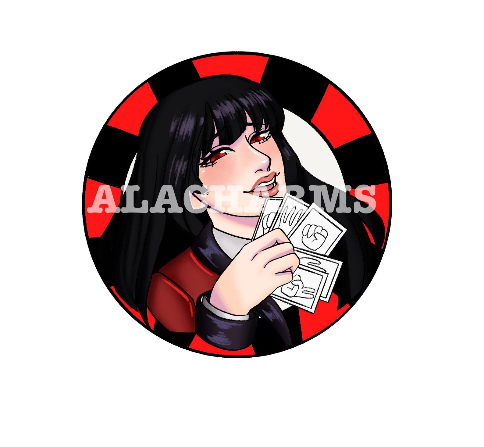 Kakegurui Poker Chip Stickers PRE ORDER Etsy