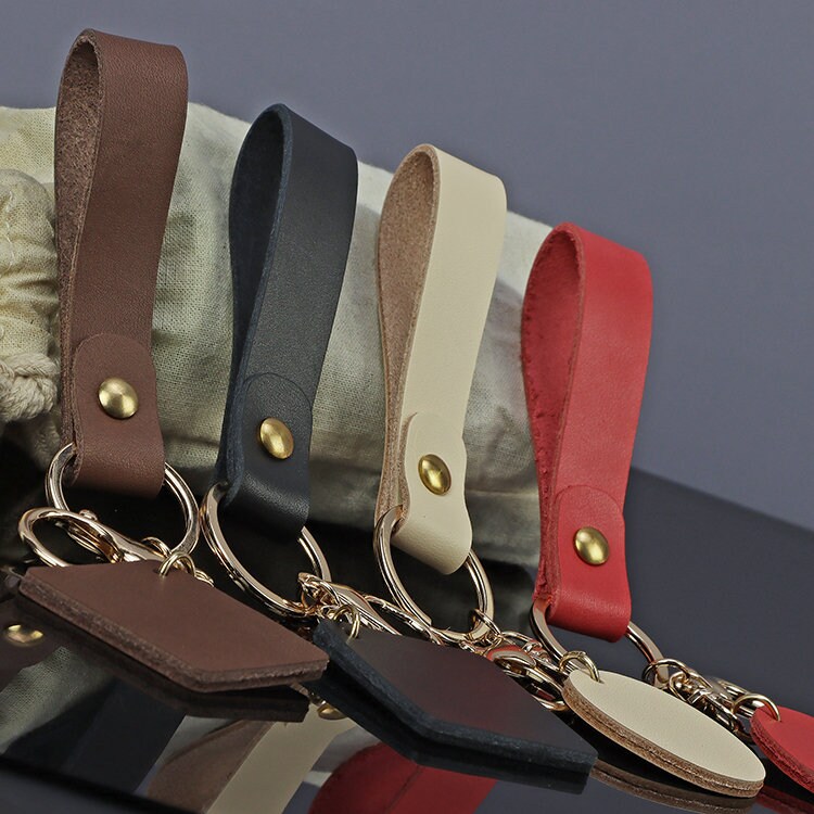 Custom Leather Keychain With Hook Coordinates Key Chain Etsy