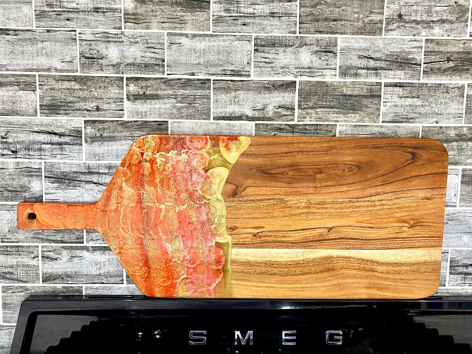 Resin Cheese Board Resin Chopping board Wood Serving Etsy