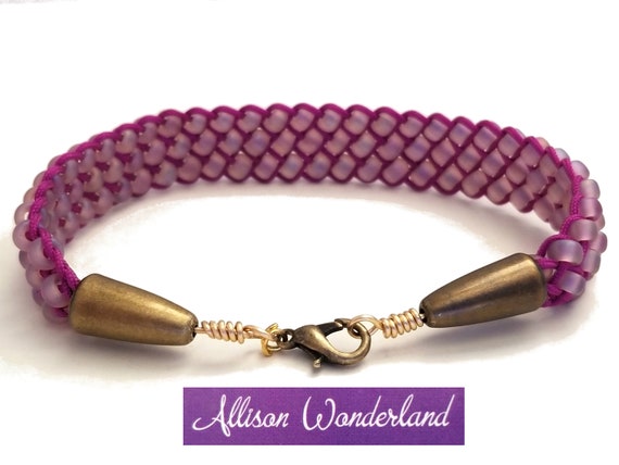 flat beaded bracelets