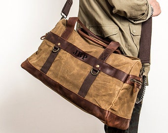 Personalized Duffel Bag Leather Weekend Bag Overnight Bag Holdall Luggage Bag Travel Bag Holiday Carry on Bag Unique Christmas Gift