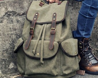 etsy canvas backpack