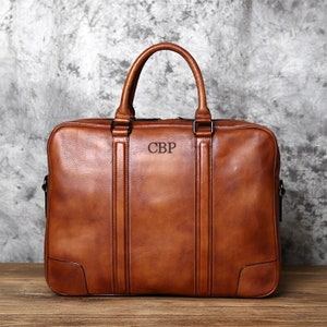 Bolso bandolera de piel de grano completo, maletín de piel para hombre, bolso de piel para portátil, bolso bandolera grande, el mejor regalo de Navidad