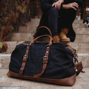 Personalized Travel Bag – Weekend Bag - Overnight Bag - Carry On Bag - Men&#39;s Gym Bag – Gifts for Men – Gifts for Him - Gifts for Dad