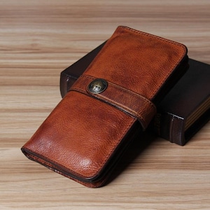 Fathers Day Gift, Gift for Dad, Personalized Men's Leather Wallet, Boyfriend Gift, Customized Groomsmen Gift, Best Christmas Gift for Him