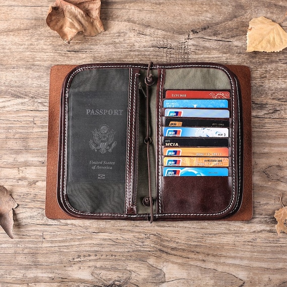 Passport Wallet Travel Wallet Organizer Clutch Wallet 