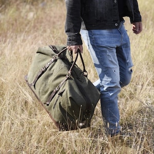 Gepersonaliseerde Canvas Weekender Tas Nachttas Weekender Mannen Reizen Bagage Tas Carry On Holdall Duffel Tas Gepersonaliseerde Kerstcadeau
