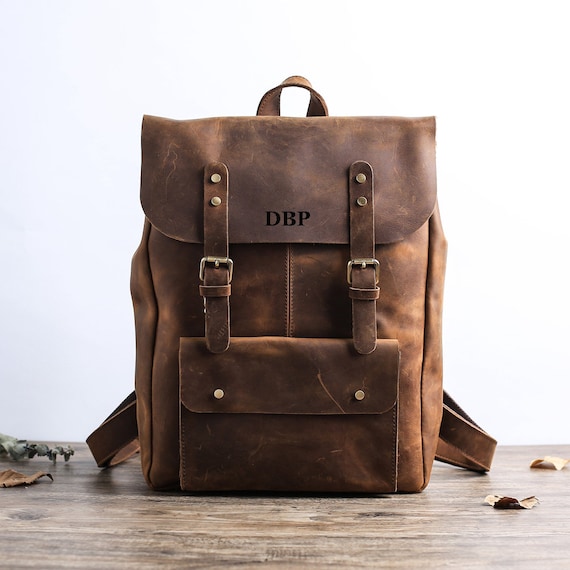 Leather Backpack and Shoulder Bag - Misha