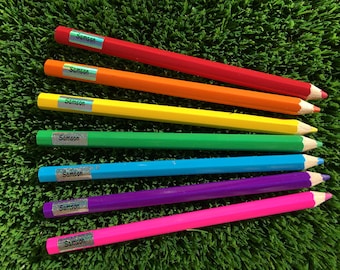 Pencil Personalised Sticker Name Label (waterproof)