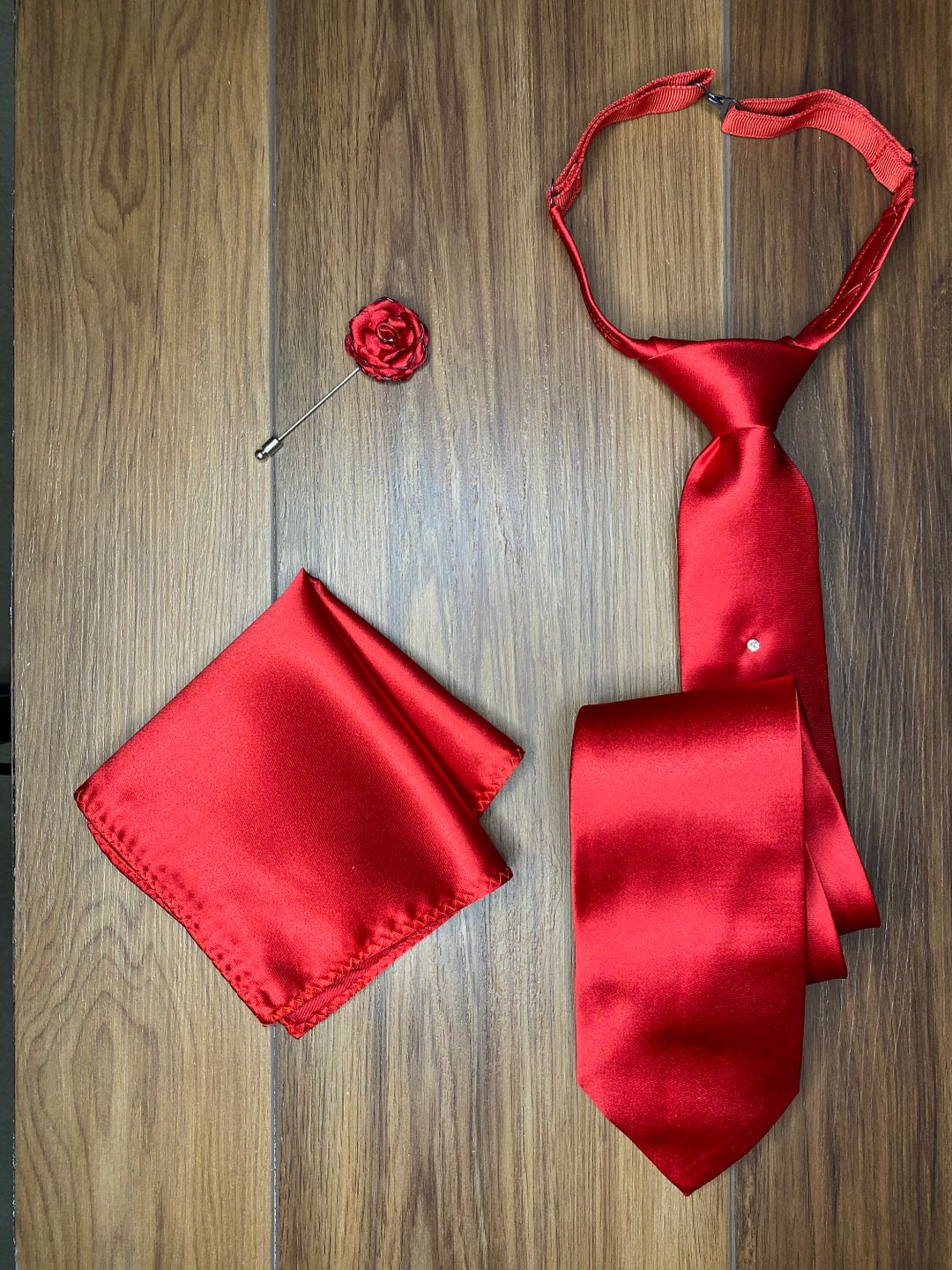 El nudo Windsor pre-atado corbata (rojo) México