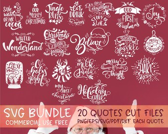 Download Free Christmas Bundle Svg Files Vacation Holidays Applique Signs Etsy SVG Cut Files