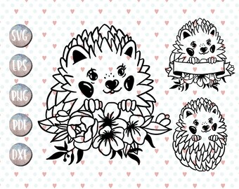 Download Cute Hedgehog Svg Etsy