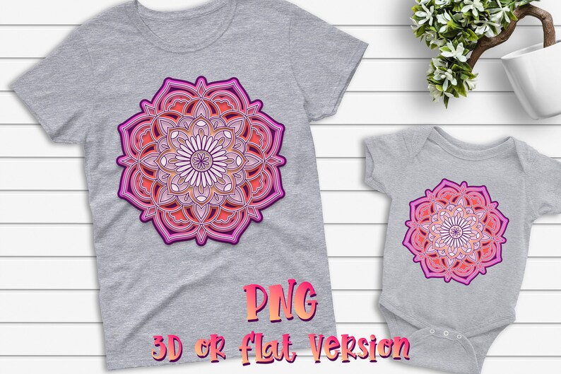 Download 3D Mandala SVG flower files for cricut Layered Flowers ...