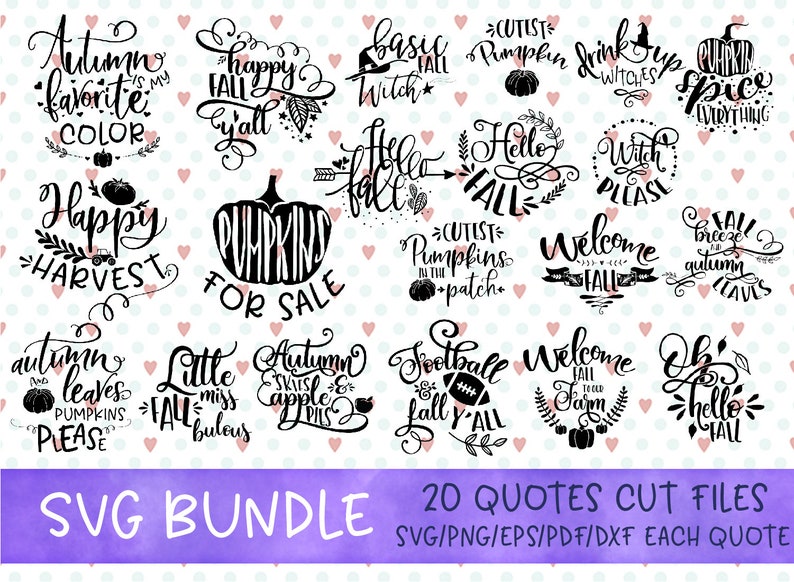 Download Svg bundle fall svg files bundle Commercial use svg dxf ...