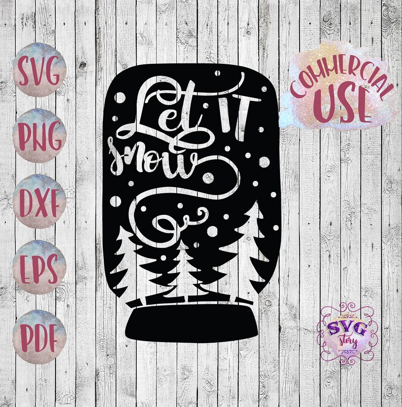 Download Let it snow SVG shirt Files Winter svg Christmas svg DXF ...