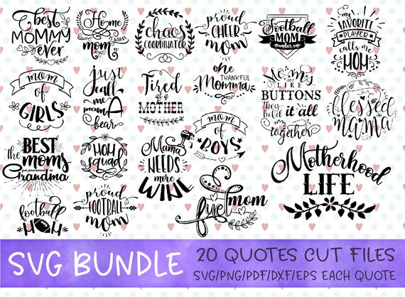 Download Svg Bundle Files Mom Bundle Svg Commercial Use Svg Dxf Png Pdf Etsy PSD Mockup Templates