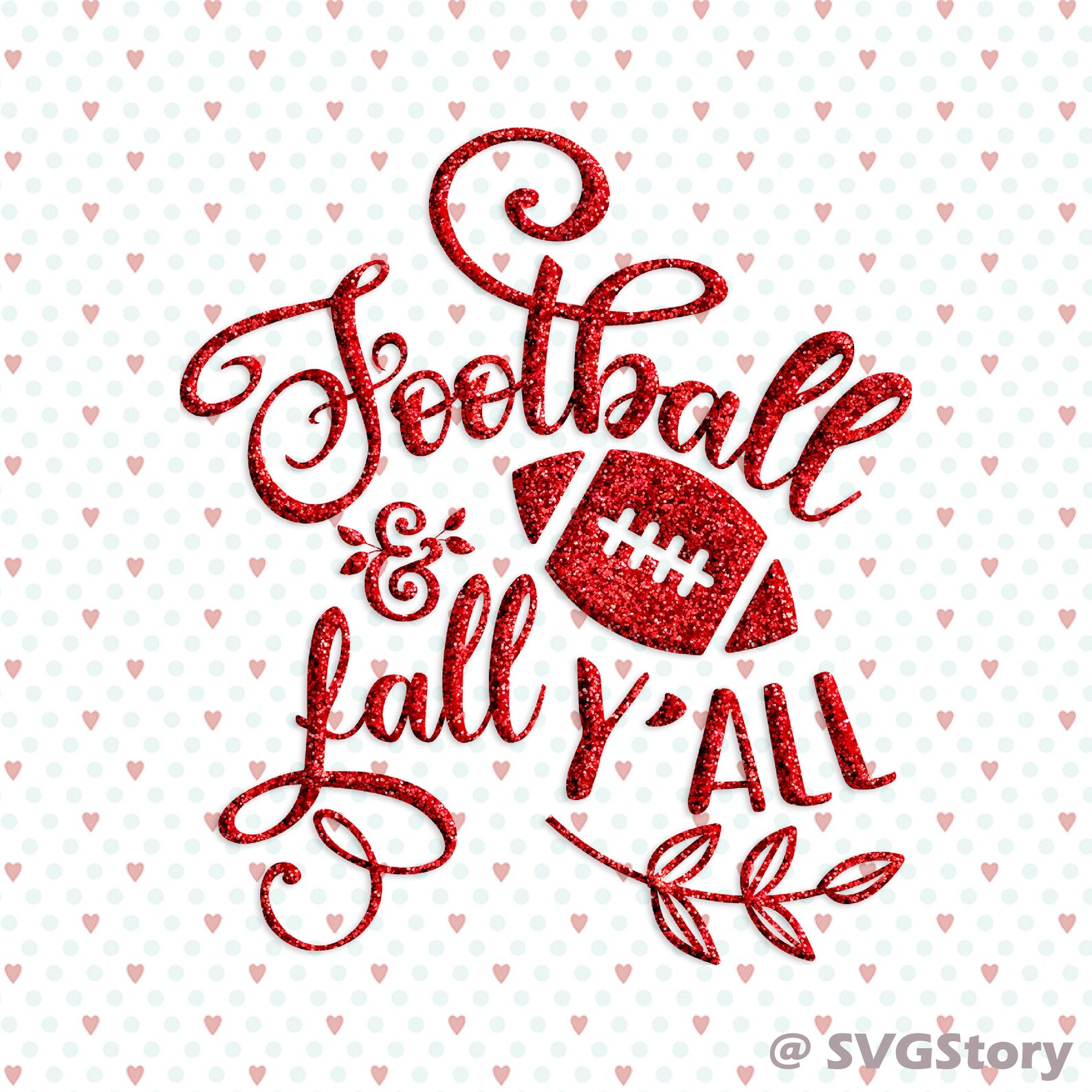 Football and Fall Y'all SVG Sport Fall SVG Cricut Cameo Etsy