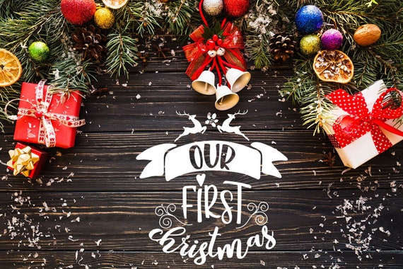 Download Free Christmas Svg Our First Winter Svg Cricut Silhouette Hand Etsy SVG DXF Cut File