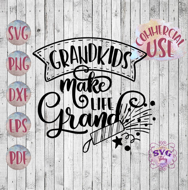 Download Grandkids Svg Granny Svg Eps Png File Svg File Silhouette Etsy