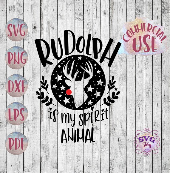 Download Free Rudolph Svg Christmas Svg For Cricut Silhouette Hand Lettered Etsy SVG DXF Cut File