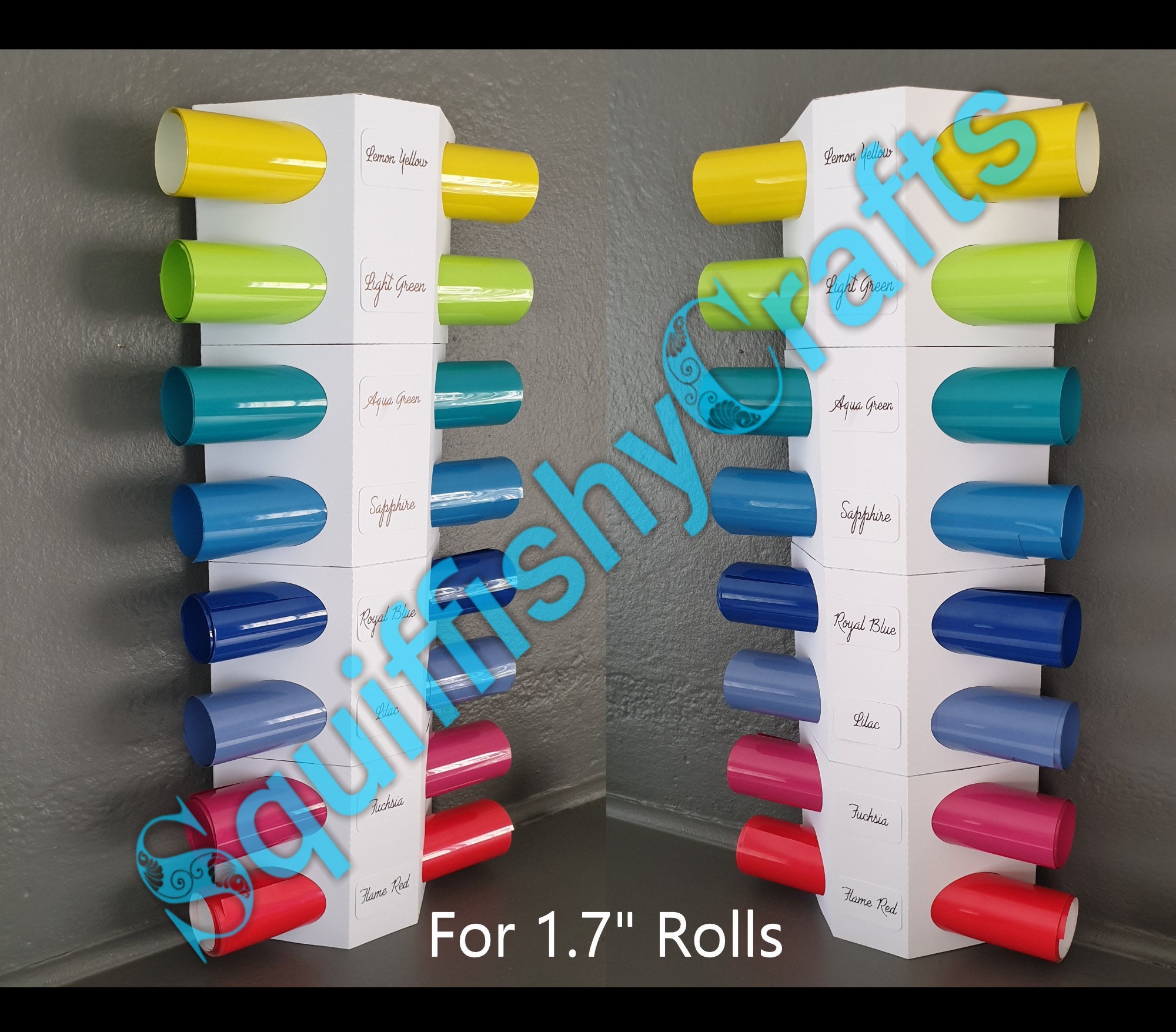 Vinyl Storage Organizer,vinyl Roll Holder Over The Door/wall,vinyl Roll Storage  Rack For Craft Room,vinyl Organizer For Cricut,vinyl Holder Storage Wi