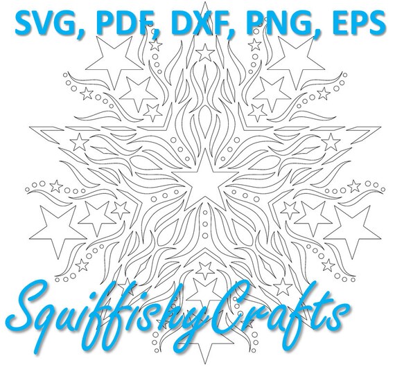Download Mandala Star Svg Design Png Dxf Pdf And Eps Silhouette Etsy