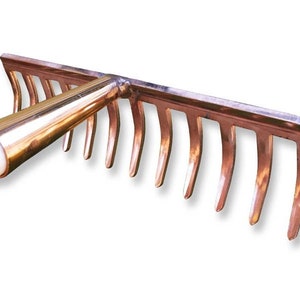 PKS solid copper rake &quot;Perseus&quot; without handle - garden tool electroculture gardening electro culture