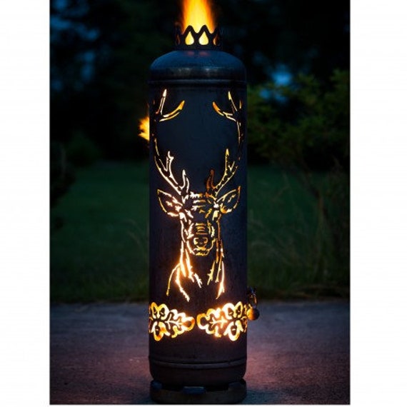 Deer Fire Pit Fire Pit Fire Column Fire Bowl Gift Etsy