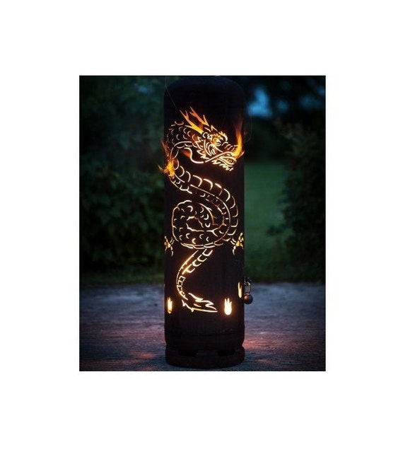 Dragon Asian Fire Firh Fire Ton Fire Column Fire Column Etsy