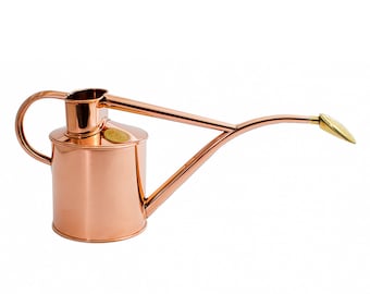 Original Haws indoor watering can – 1 L made of copper copper can The Rowley Ripple - Two Pint