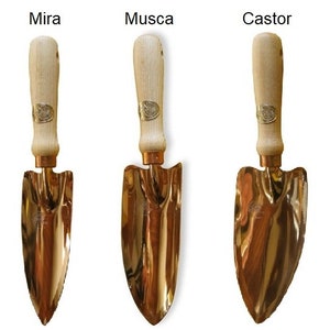 PKS solid copper garden tool Musca medium width shovel trowel electroculture gardening electro culture image 3