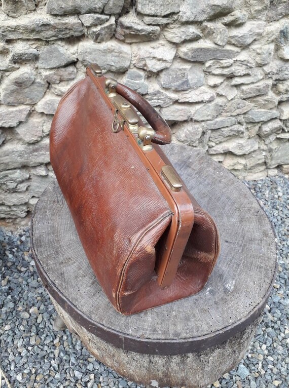 vintage french doctors bag