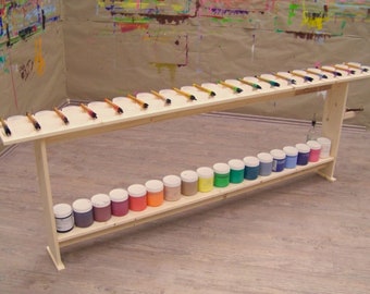 Table à palettes pour le jeu de peinture 18 couleurs