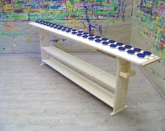 Pallet table - Colour palette for the painting room - "Rodgauer Palette" - Kompetenzzentrum Malraum