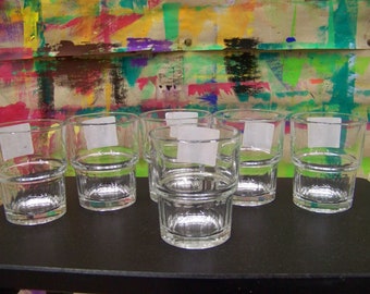 Set of 6 water glasses for the pallet table