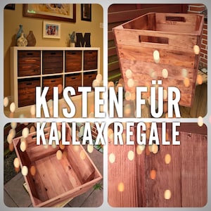 1x,3x,4x,9x Vinterior wooden box "used" for Kallax shelves 33cmx37,5cmx32,5 cm rustic use box kitchen shelf wine box bathroom shelf fruit boxes