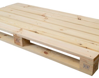 Helle naturbelassende Holzpalette 120x60x13cm/ Obstkiste/Apfelkiste/DIY/Garten/Dekoration