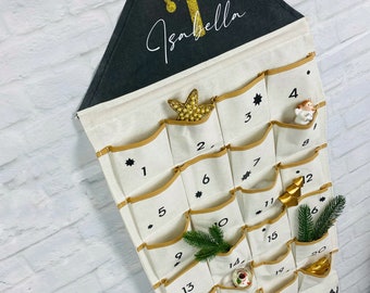 Advent calendar - Personalized - Desired name - Large Advent calendar to fill - Christmas - Christmas time - Advent calendar children