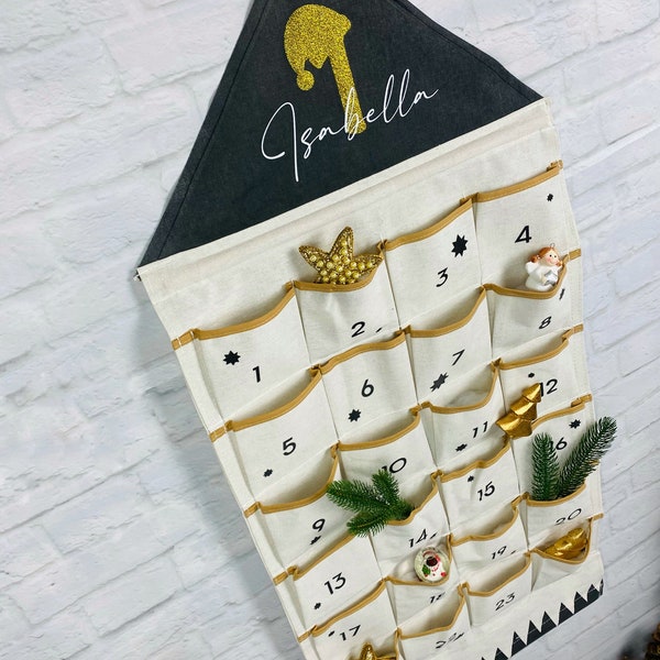 Adventskalender - Personalisiert - Wunschname - großer Adventskalender zum befüllen - Weihnachten - Weihnachtszeit - Adventskalender Kinder