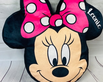 Kissen Disney Mickey Maus und Minnie Maus 3d Velours-Kissen deko Kissen  personalisiert Geschenkidee Mickey & Minnie Dekoration