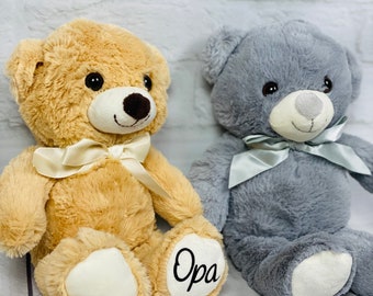 Teddybären personalisiert - Wunschname - Plüschtier - Kuscheltier mit Namen - Teddy personalisiert Geschenkidee Geburt , Geburtstag Teddy