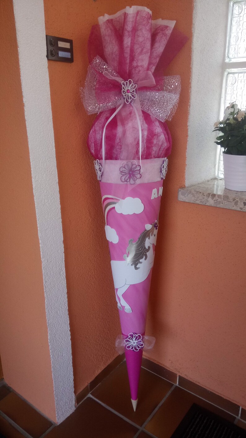 Zuckertüte Einhorn mit Regebogen - Etsy.de