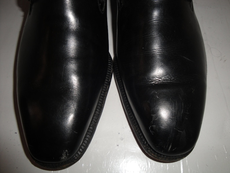 Freeman Bootmaker Guild Black Leather Loafer w/Buckle | Etsy