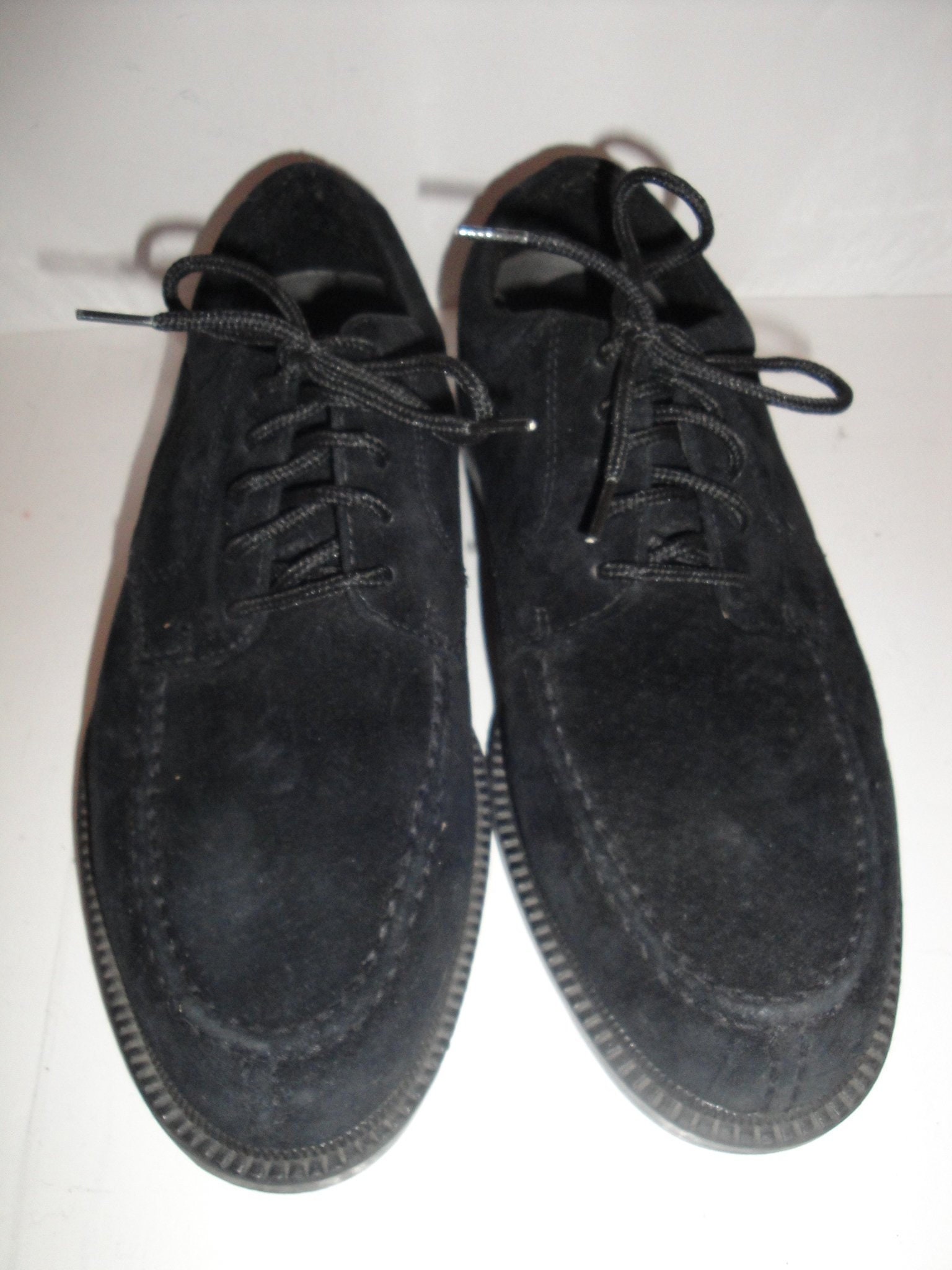 Hush Puppies Black Suede Oxfords Men's Shoe 8.5M Etsy