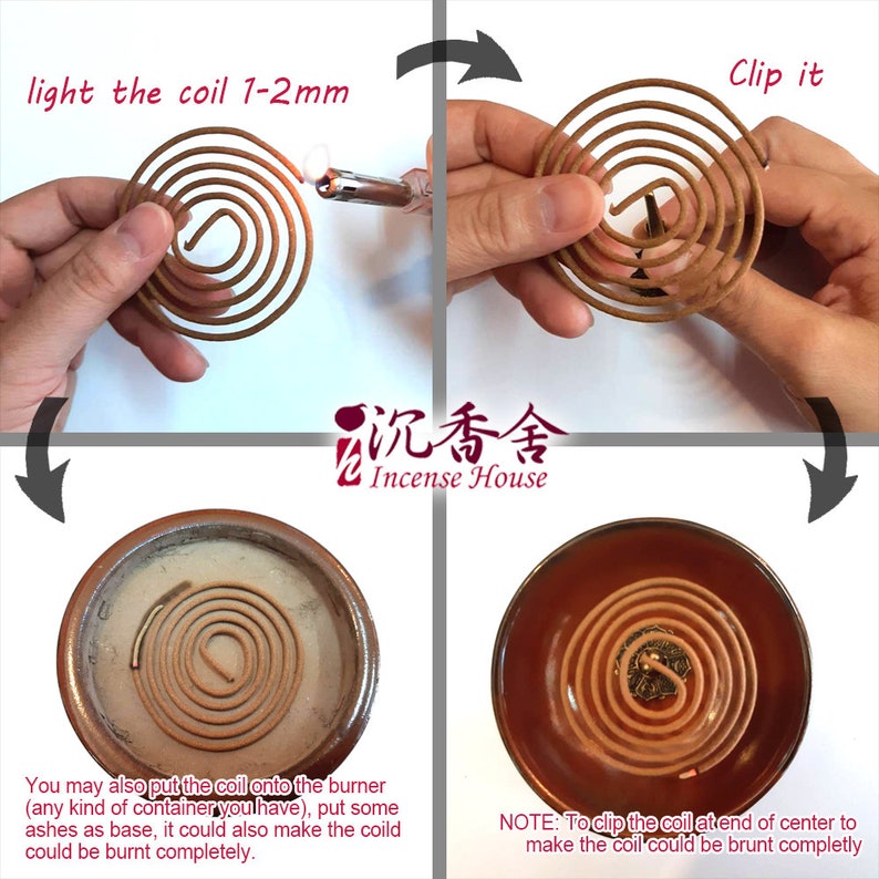 Sandalwood Incense Coils Shinsan 48pcs Taiwan Incense House Etsy