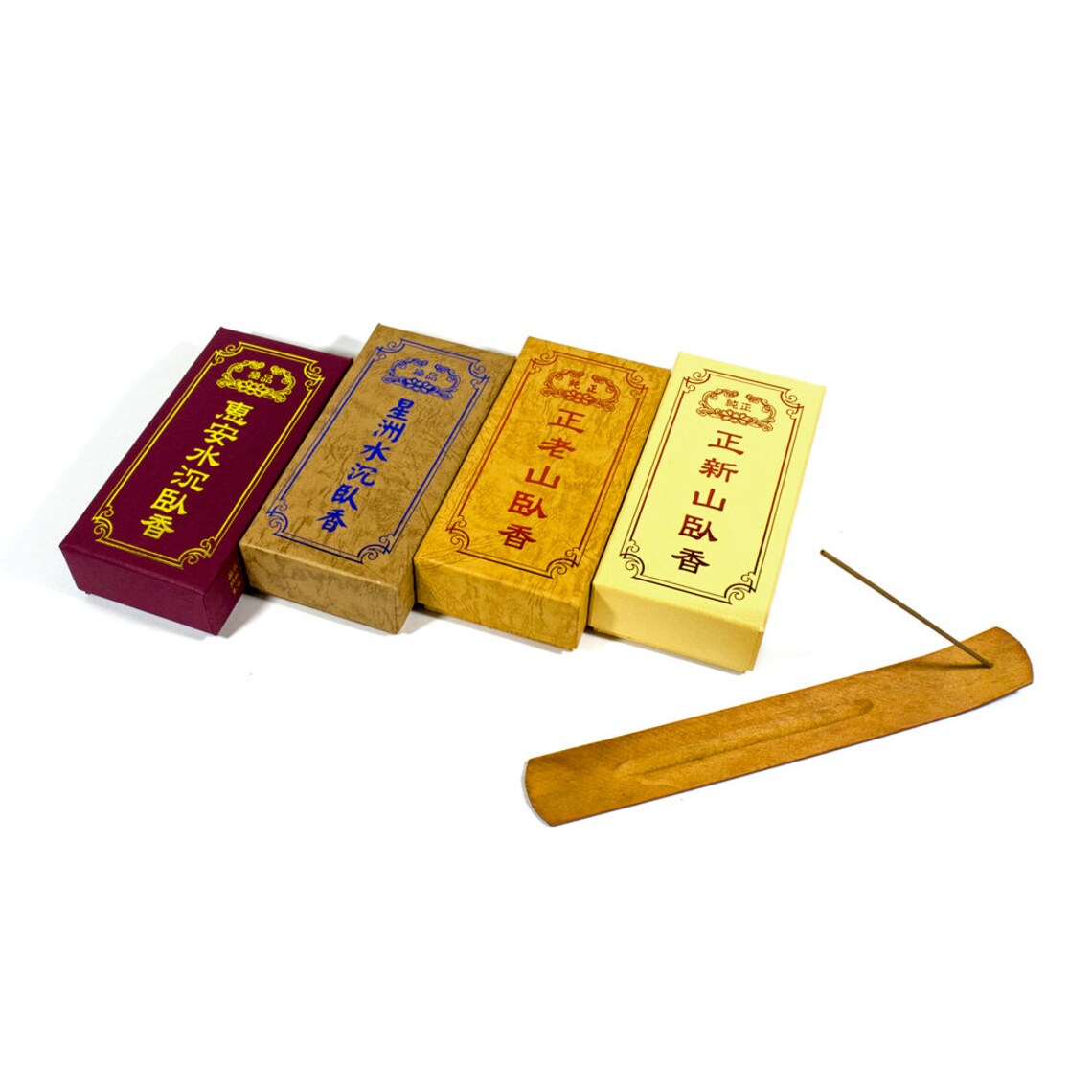Set of Incense Sticks 2 Agarwood 2 Sandalwood Each 150g 15cm each About