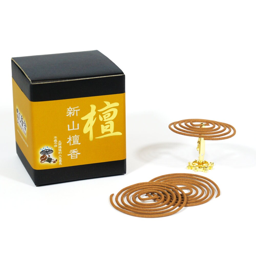 Sandalwood Incense Coils Shinsan 48pcs Taiwan Incense House Etsy