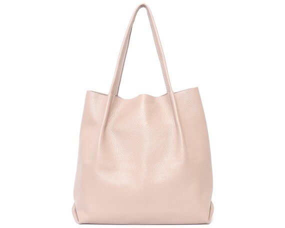 pink suede tote